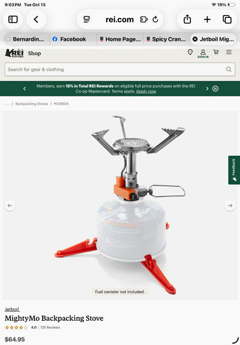 Jetboil mightymo burner - jetboil,
